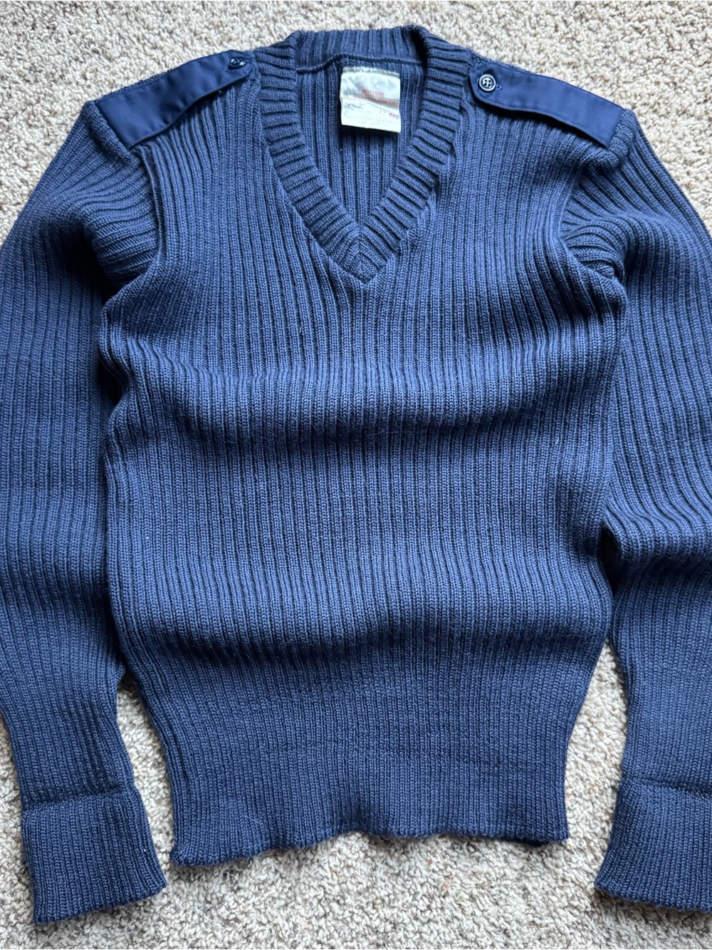 Brigade Quartermasters Sweater Size 42 Knit Wool Woolly Pully UK Commando 80s